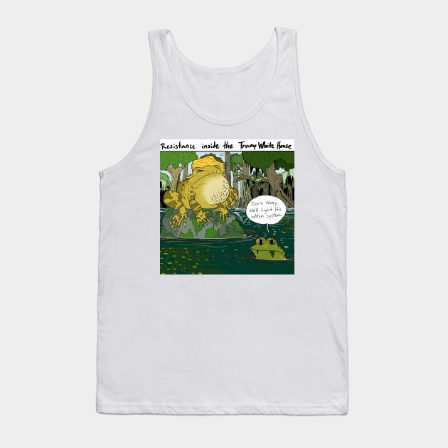 Trump Resistance Tank Top by Felipe.Makes.Cartoons